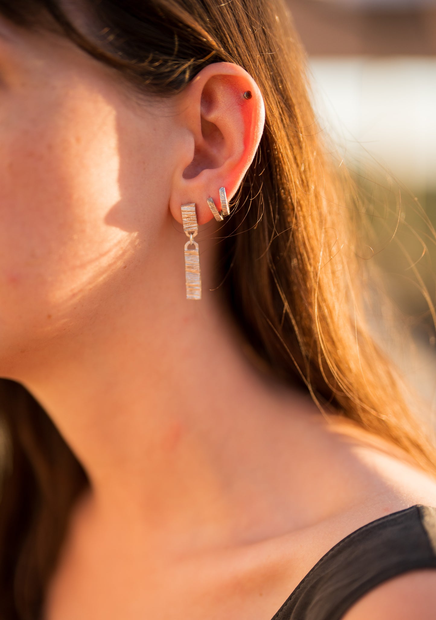 Terra Rough maxi earrings