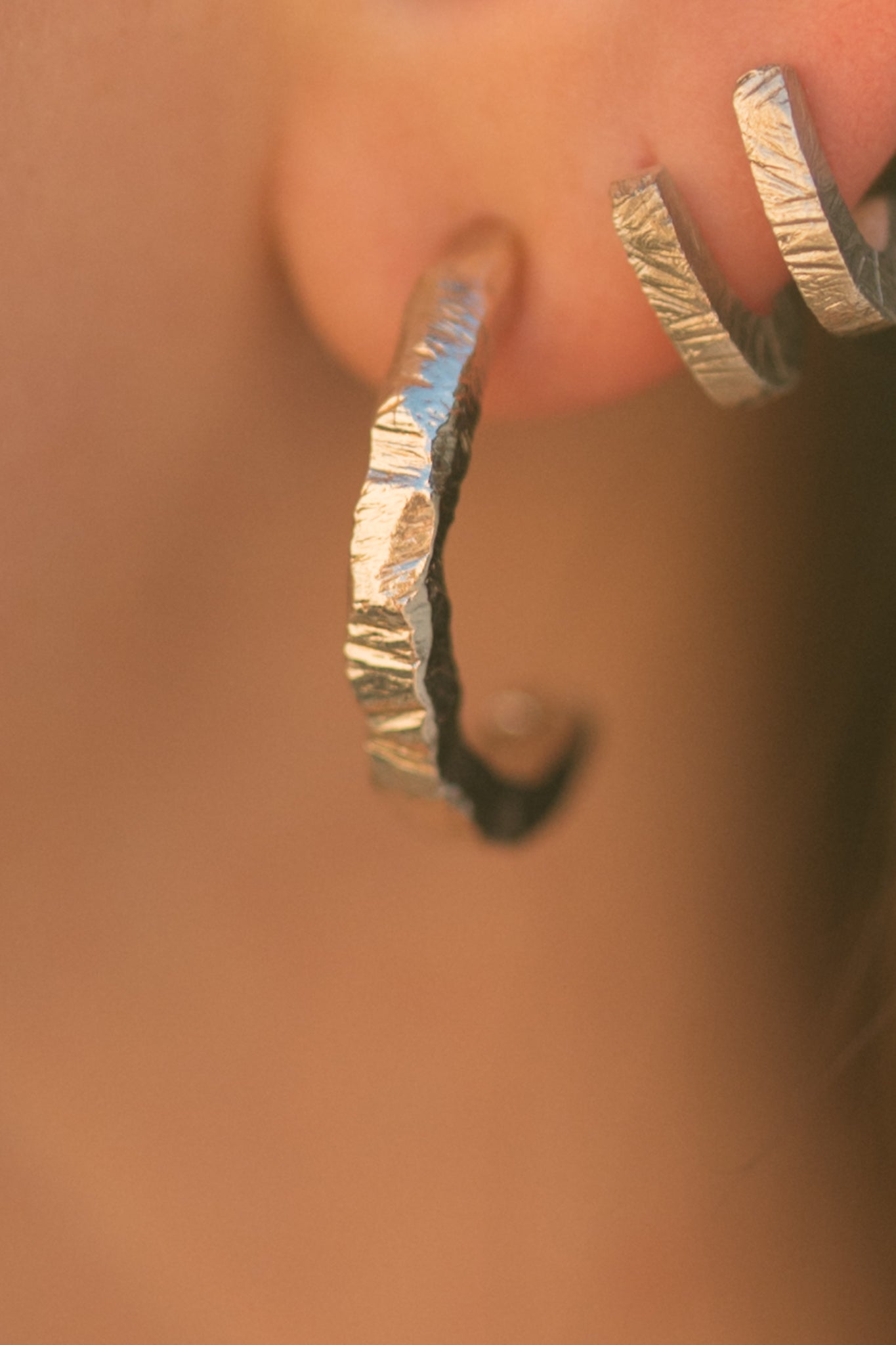 Terra Cotta maxi earrings