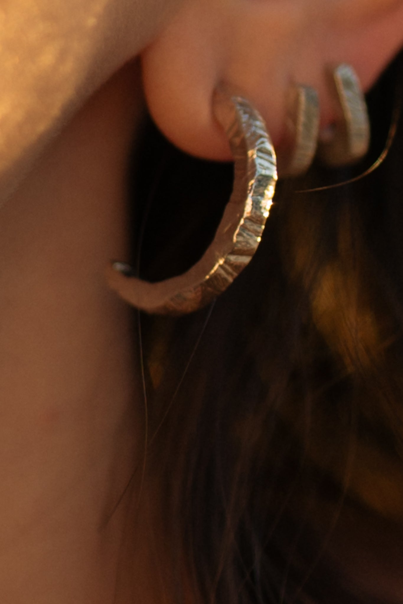 Terra Cotta maxi earrings