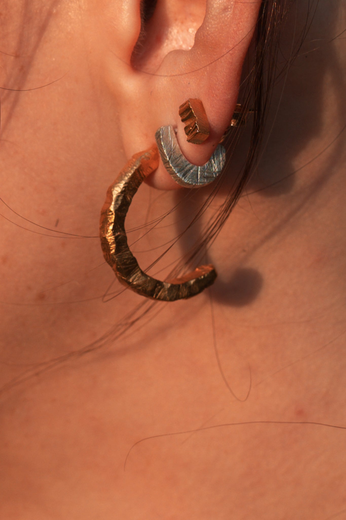 Terra Cotta maxi earrings