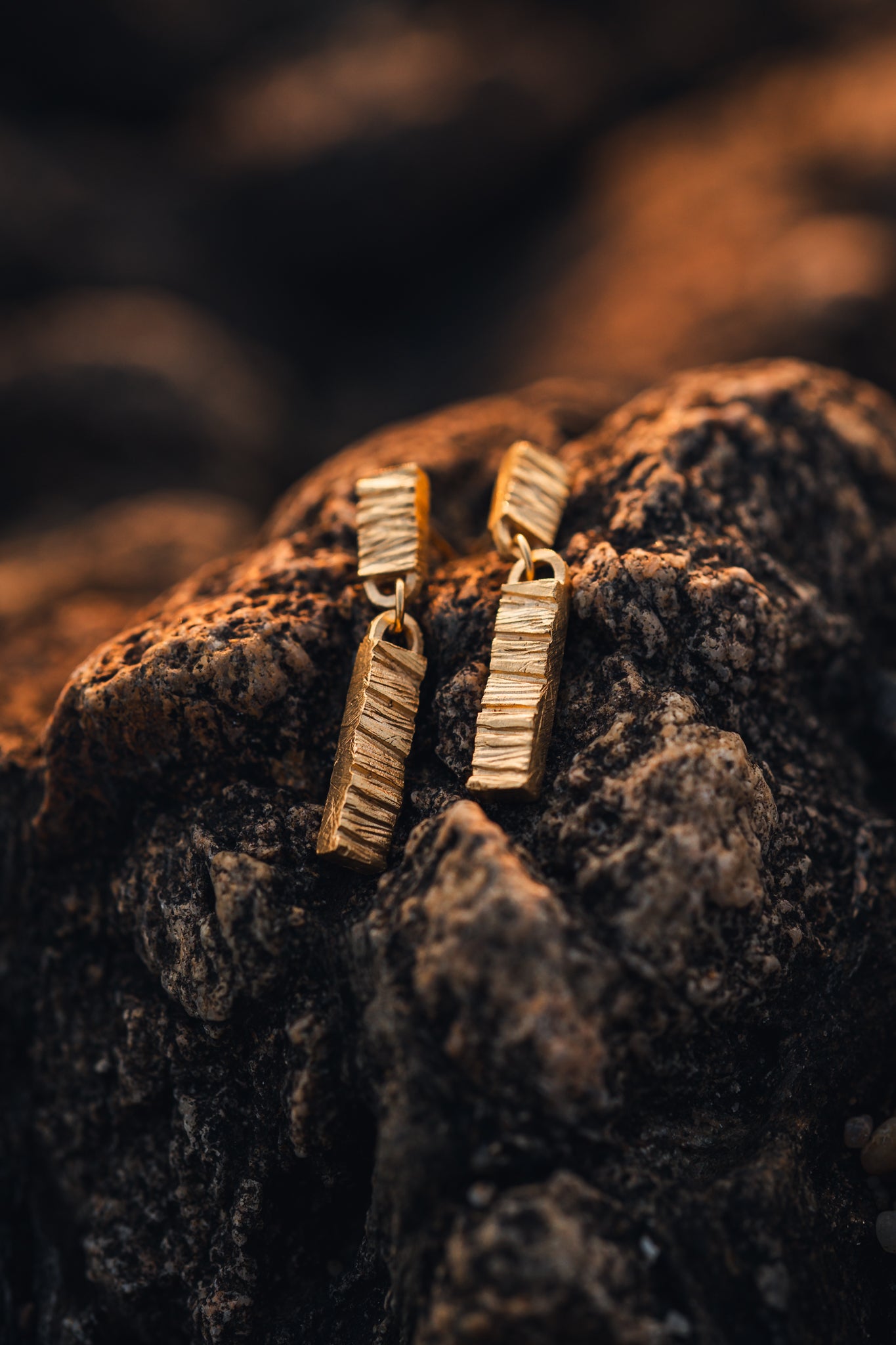 Terra Rough maxi earrings
