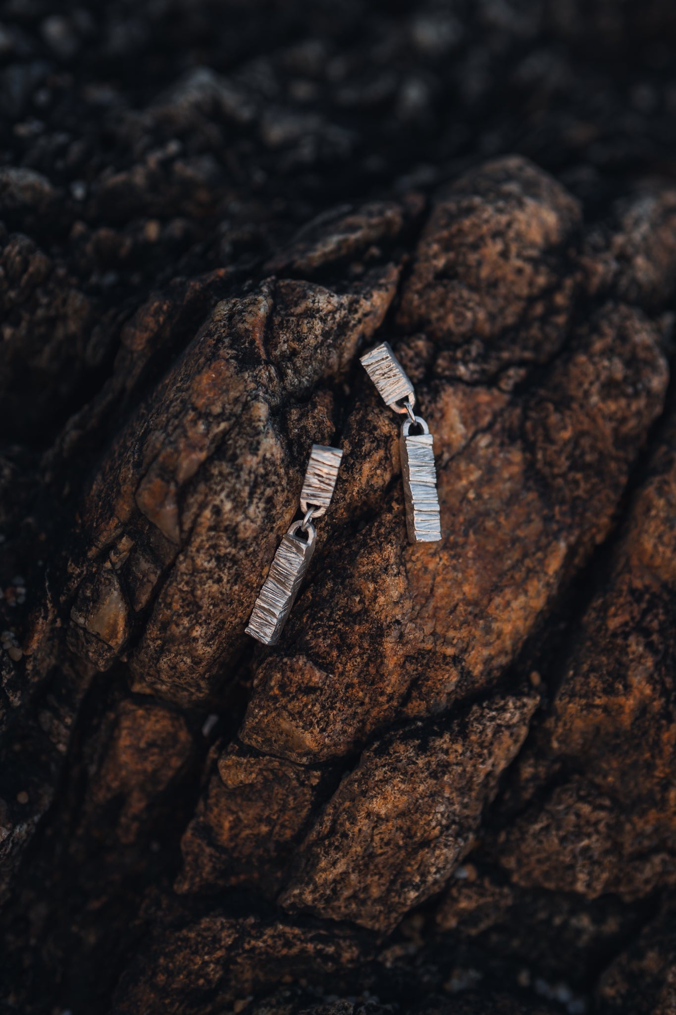 Terra Rough maxi earrings