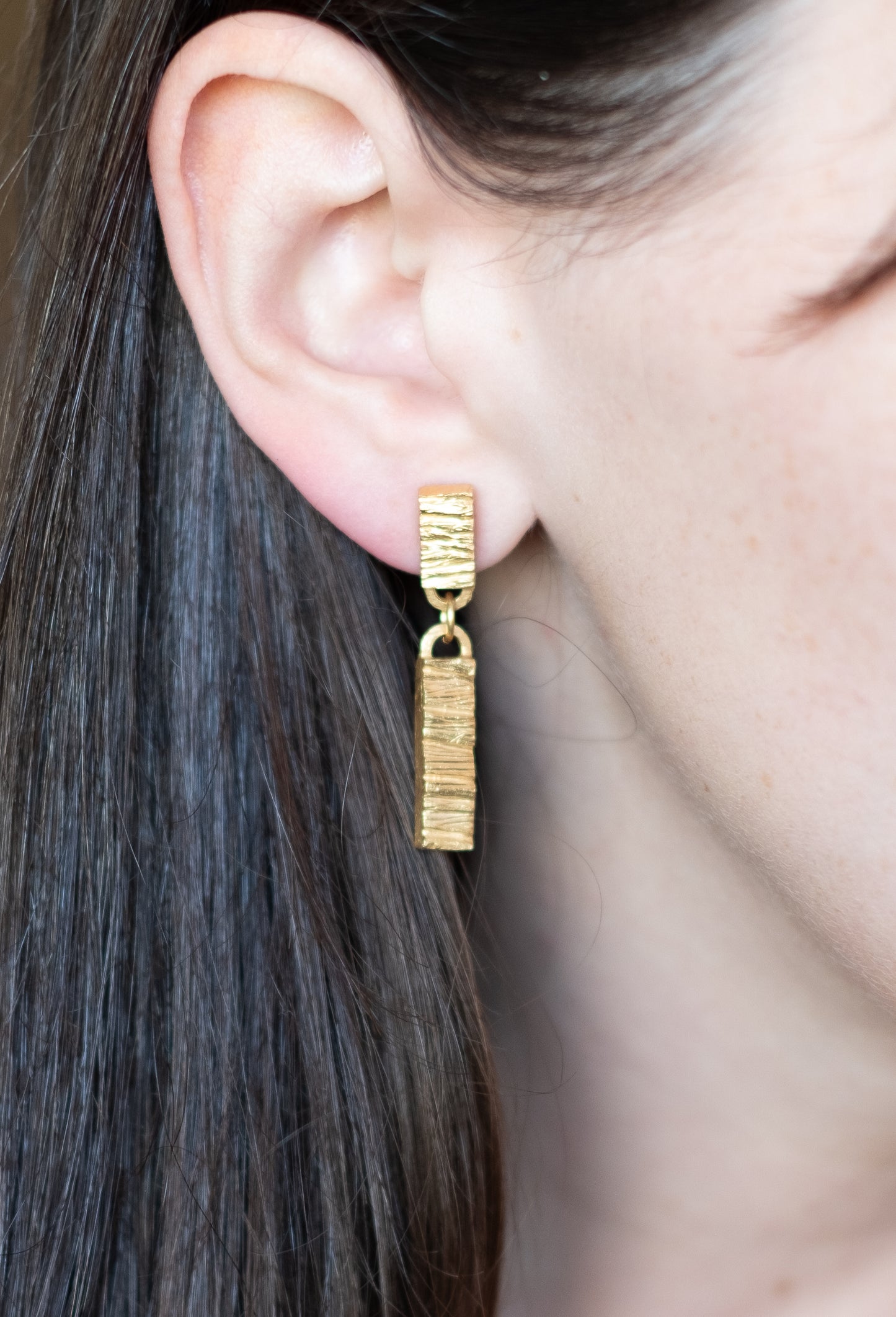 Terra Rough maxi earrings