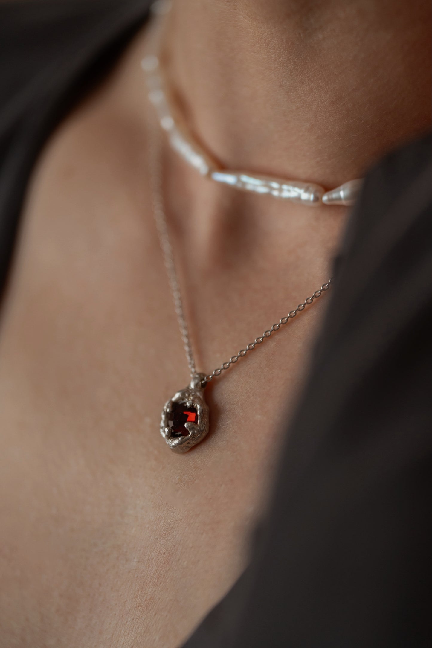 Garnet Garden necklace