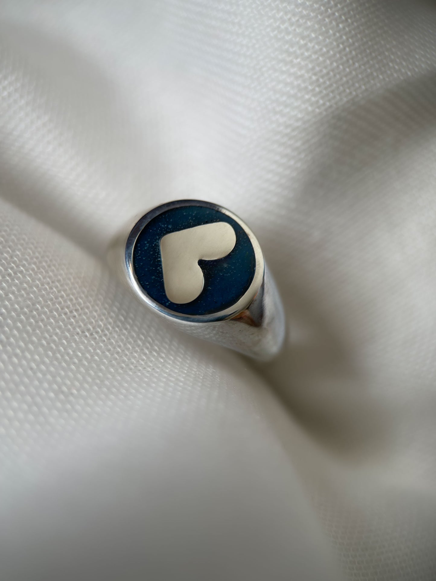 Custom Enamel Signet ring