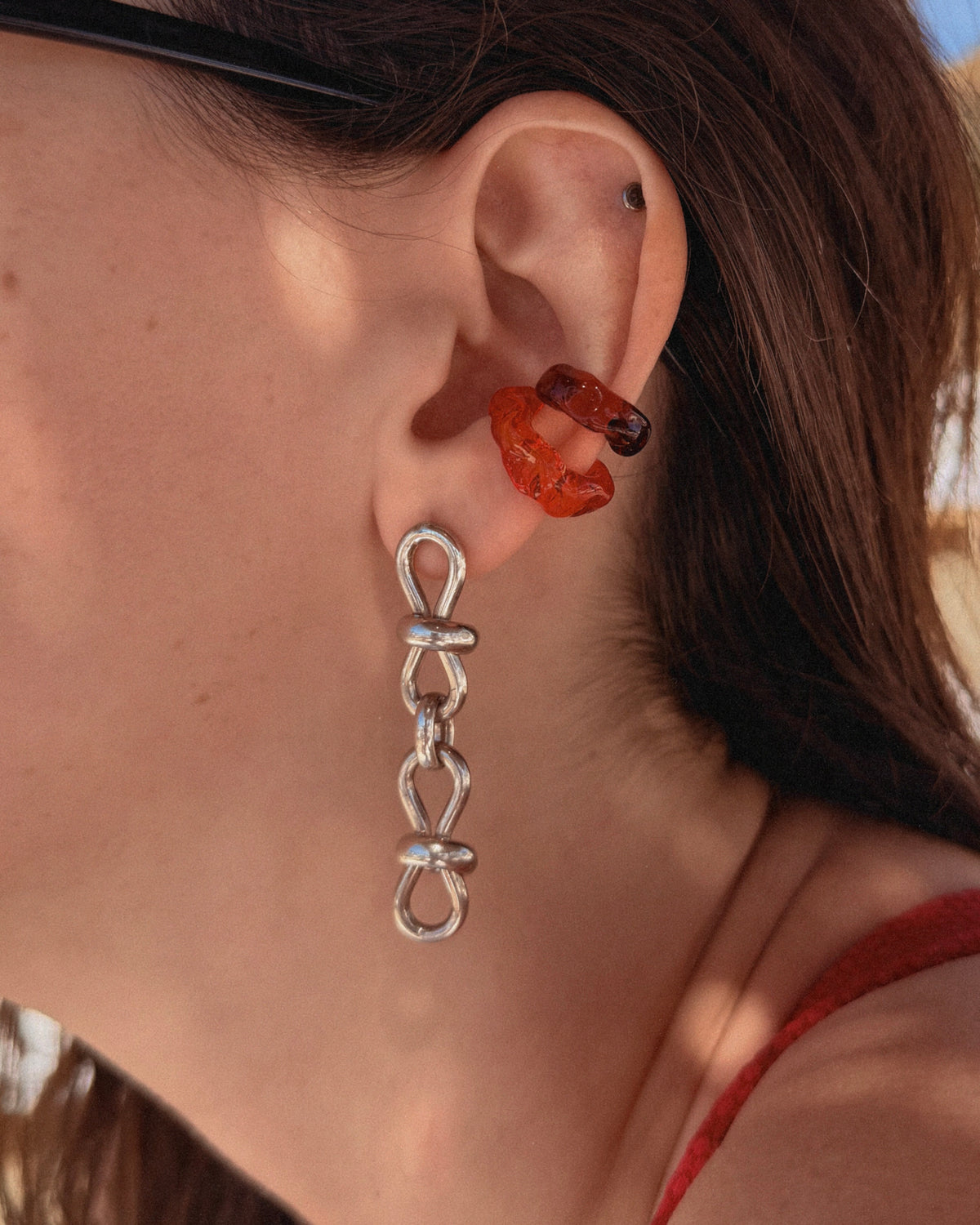Interlock Chain Earrings