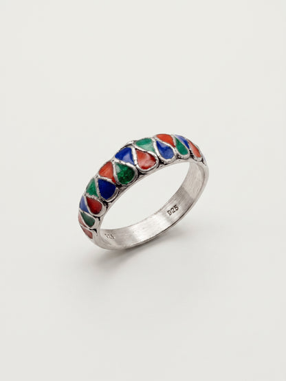 Vintage Chilbo Enamel Ring