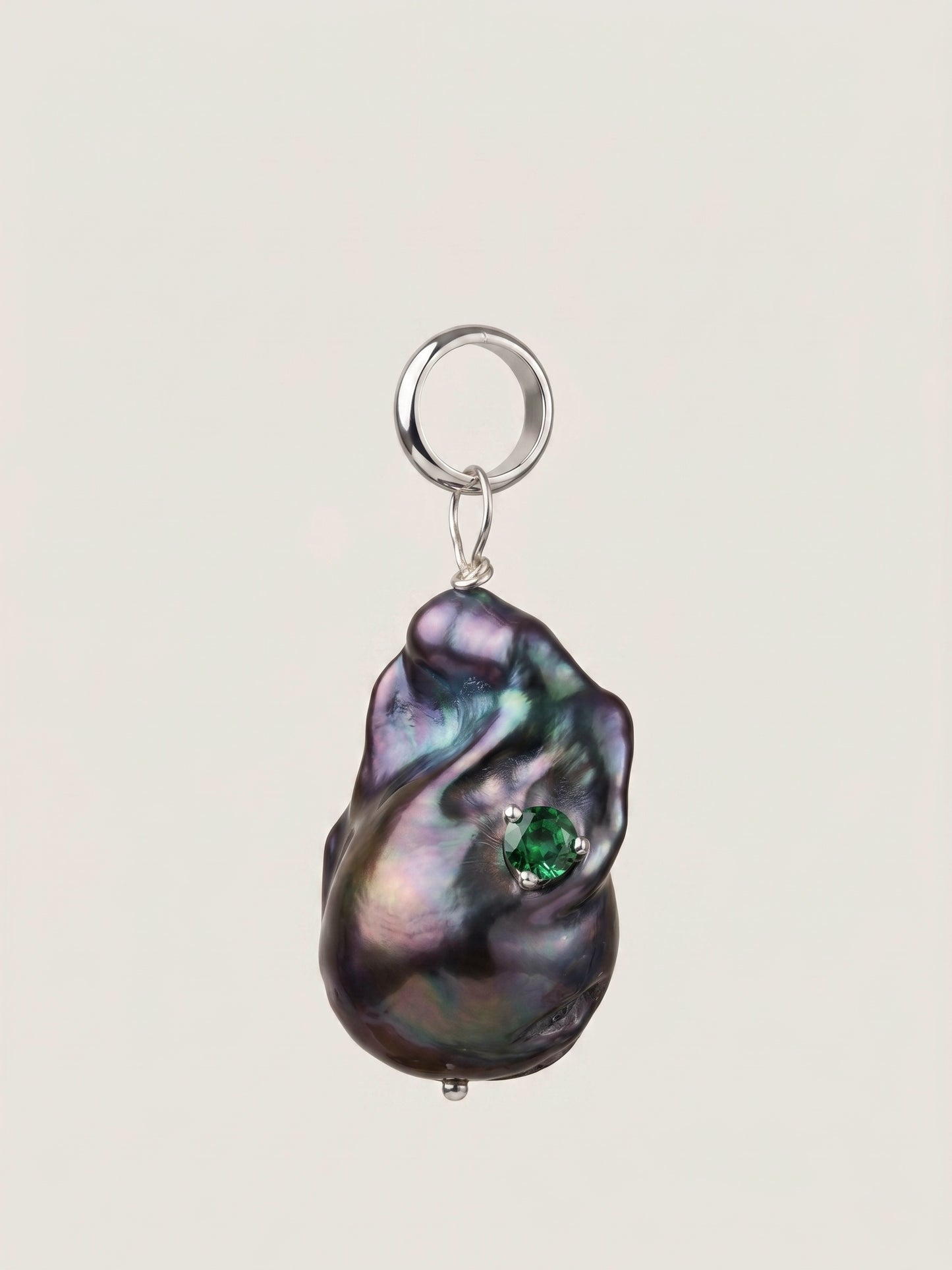 Inlay Pearl Charm