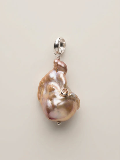 Inlay Pearl Charm