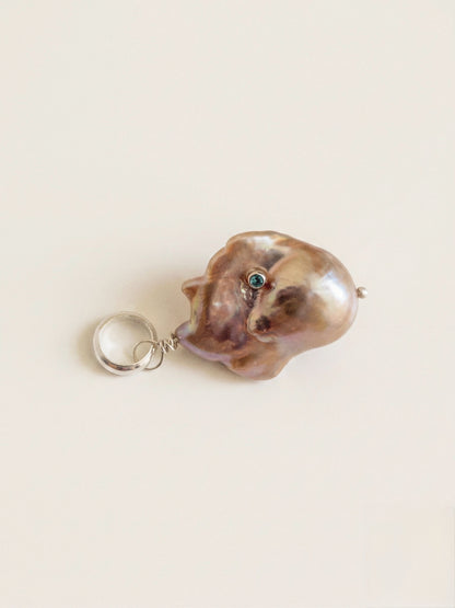 Inlay Pearl Charm