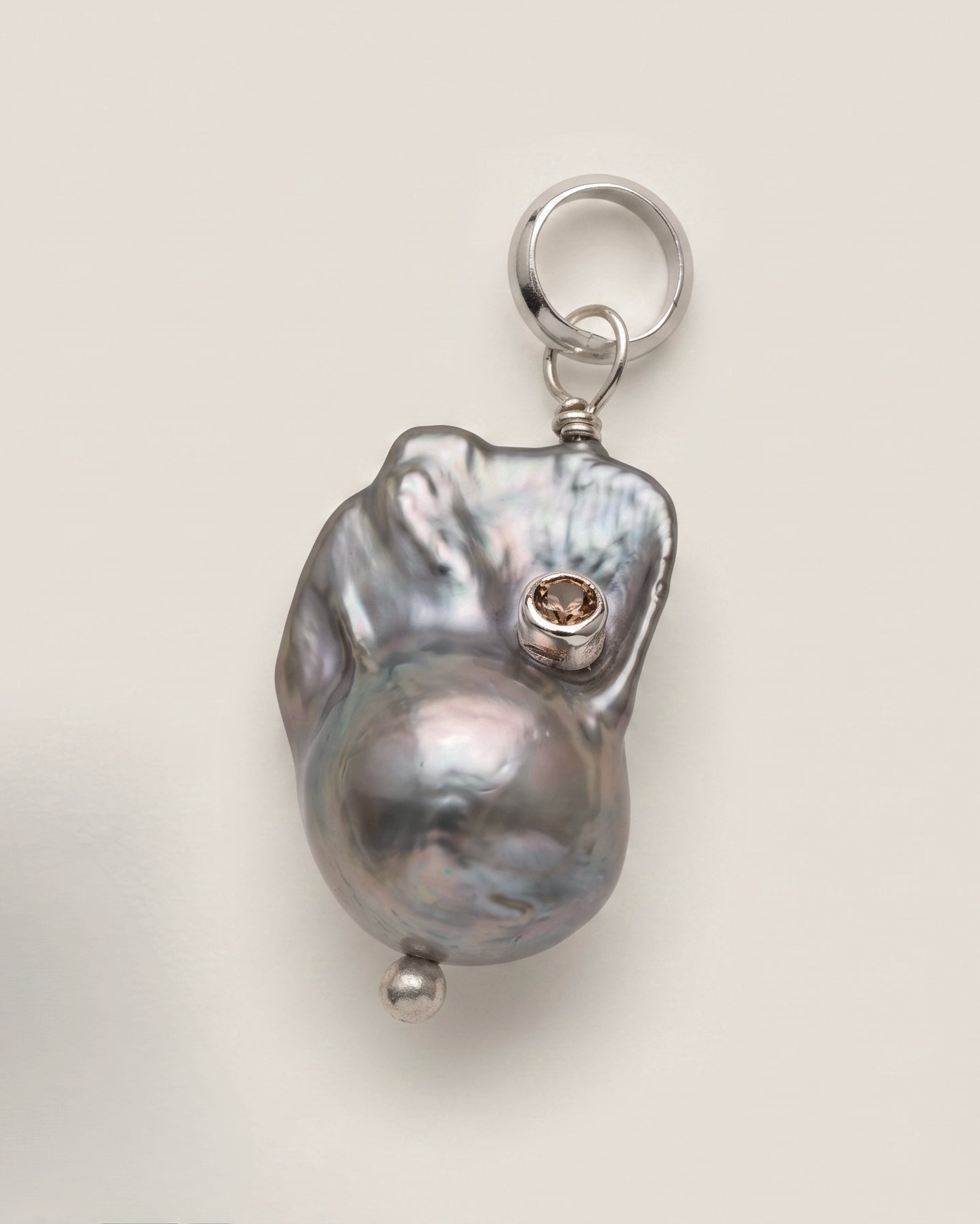 Inlay Pearl Charm