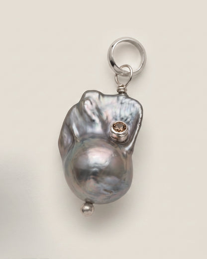 Inlay Pearl Charm