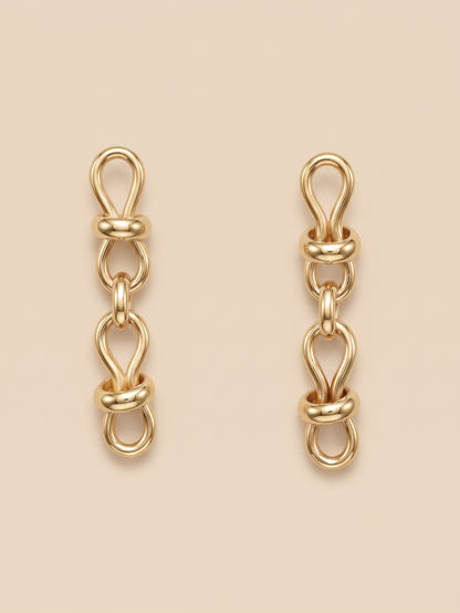 Interlock Chain Earrings