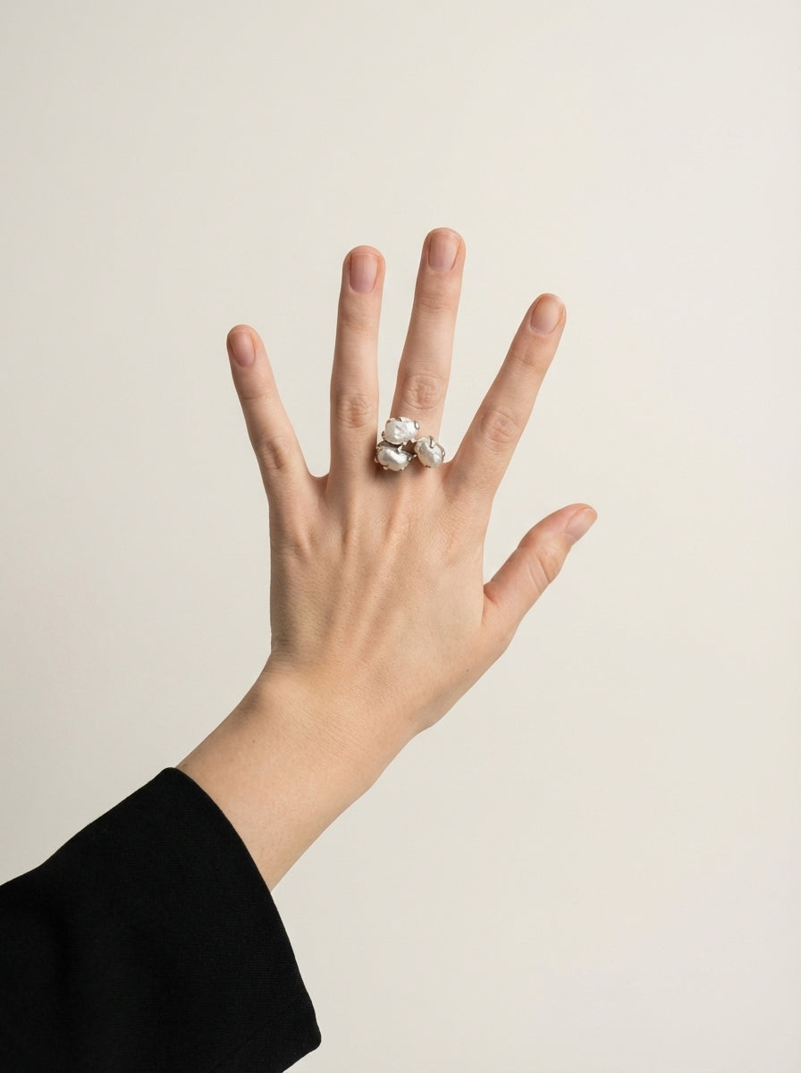 Pearls Cluster Anello