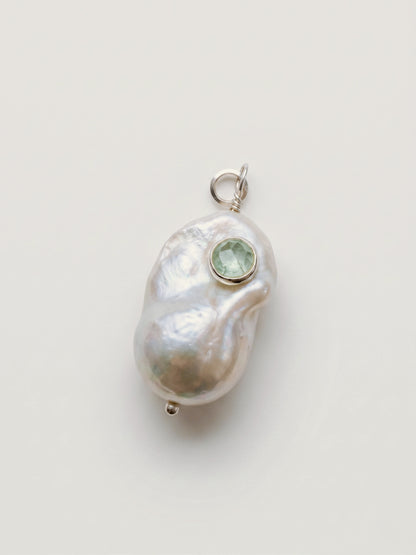 Inlay Pearl Charm